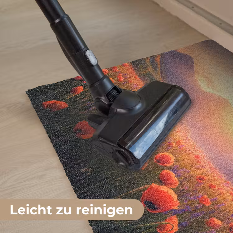 Landschap - Zonsondergang - Bloemenveld Deurmat klein -reinigen_DE