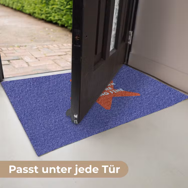 Slow down you're doing fine - Ster - Blauw Deurmat klein -USP_DE