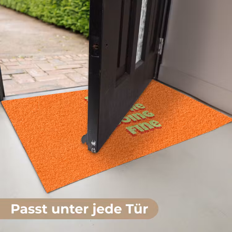 Slow down you're doing fine - Oranje - Simple Deurmat klein -USP_DE