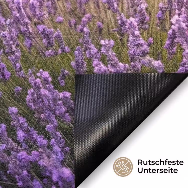Lavendel - Veld - Natuur - Paars Deurmat klein -antislip_DE