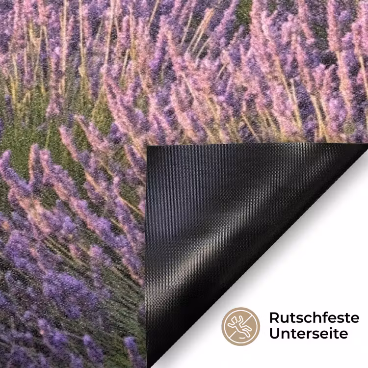 Lavendel - Landschap - Sereen - Paars Deurmat klein -antislip_DE