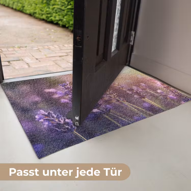Lavendelbloemen - Paars - Zonlicht Deurmat klein -USP_DE
