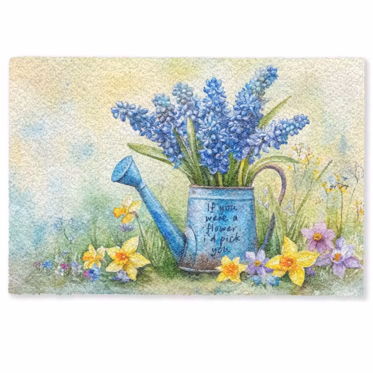 Lavendelbloemen - Quote - Gieter Deurmat klein -zkaufland3d