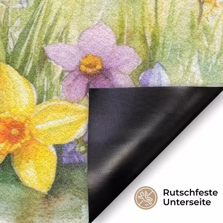 Lavendelbloemen - Quote - Gieter Deurmat klein -antislip_DE