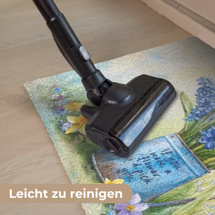 Lavendelbloemen - Quote - Gieter Deurmat klein -reinigen_DE