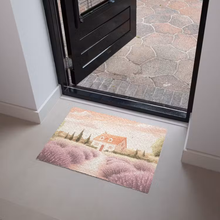 Lavendelveld - Huis - Paars Deurmat klein -sfeer5