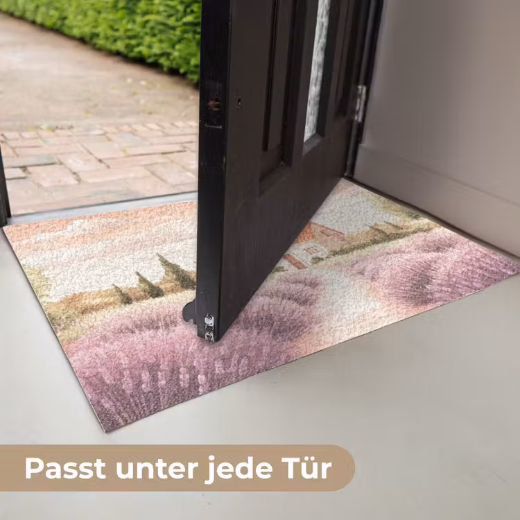 Lavendelveld - Huis - Paars Deurmat klein -USP_DE