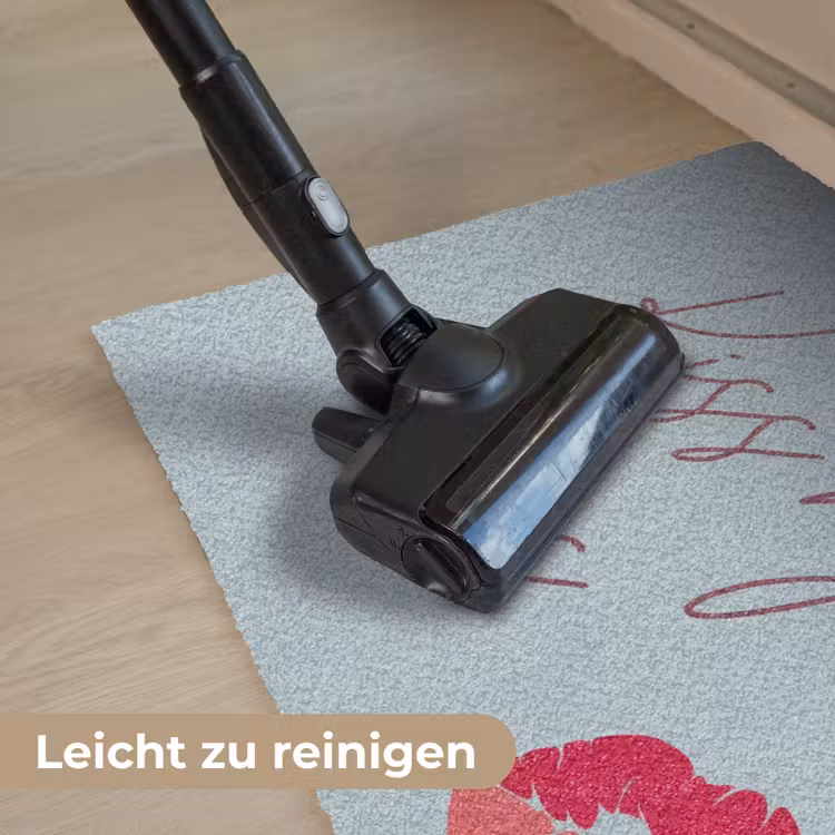 Kiss my ass - Lip - Blauw Deurmat klein -reinigen_DE