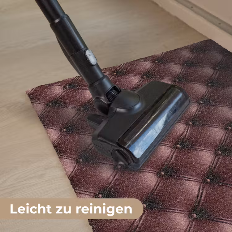 Leer - Patroon - Bordeaux Deurmat klein 898 -reinigen_DE
