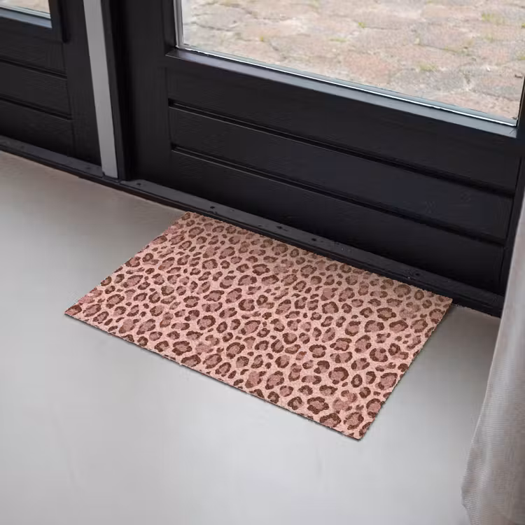 Luipaard - Patroon - Roze Deurmat klein 898 -sfeer2