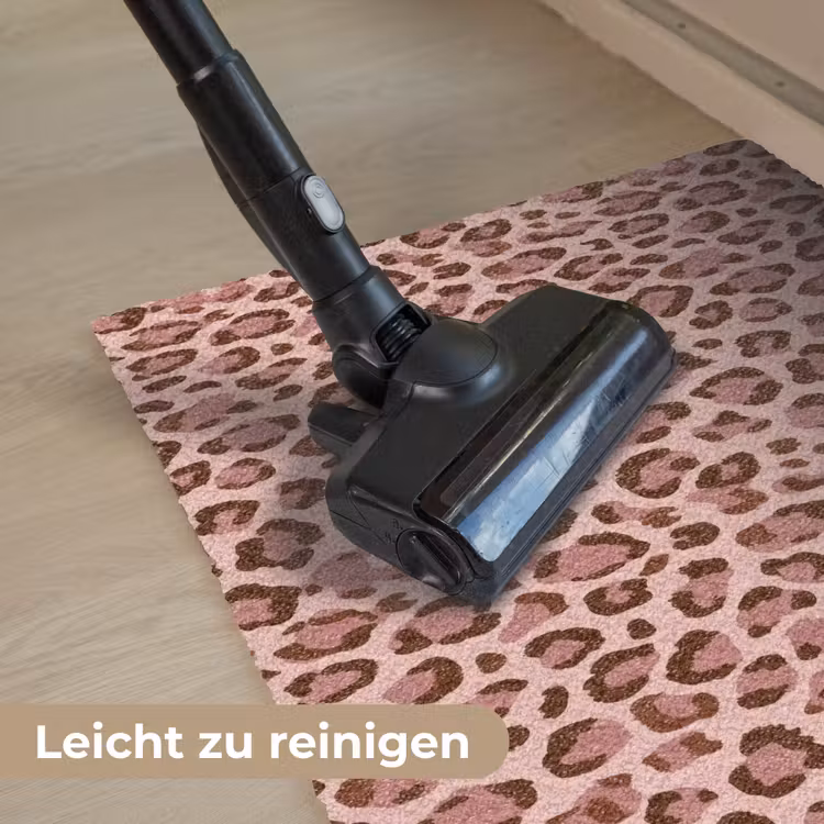 Luipaard - Patroon - Roze Deurmat klein 898 -reinigen_DE