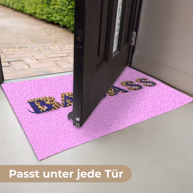 Felroze - Badass - Panterprint - Schaduw Deurmat klein -USP_DE