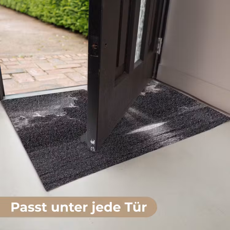 Licht - Wolken - Zee - Zwart-wit - Natuur Deurmat klein -USP_DE