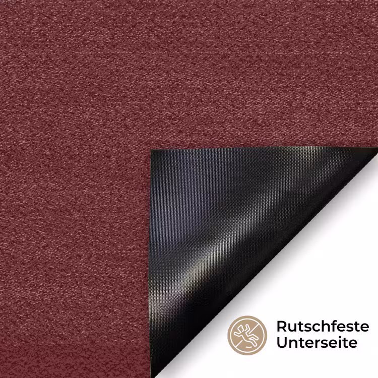 love your damn self - Cirkel - Glitter - Rood Deurmat klein -antislip_DE