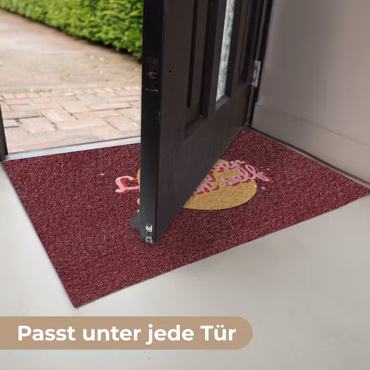 love your damn self - Cirkel - Glitter - Rood Deurmat klein -USP_DE