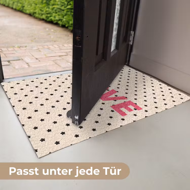 Love - Stippen - Roze Deurmat klein -USP_DE