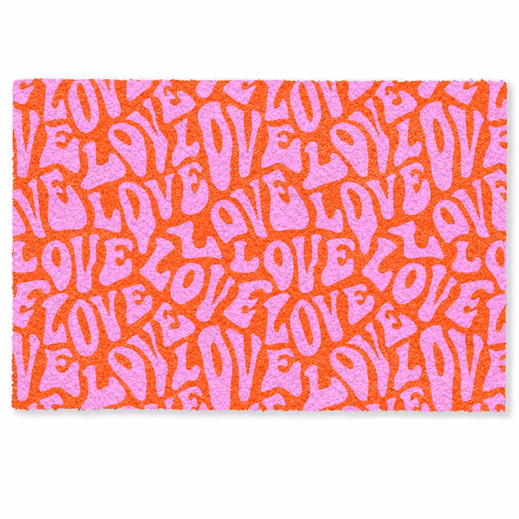 Love - Roze - Valentijn - Rood Deurmat klein 898 -zkaufland3d