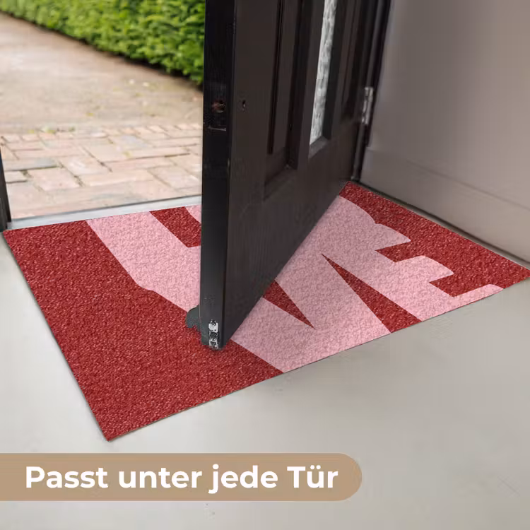 Love - Rood - Blokletters Deurmat klein -USP_DE