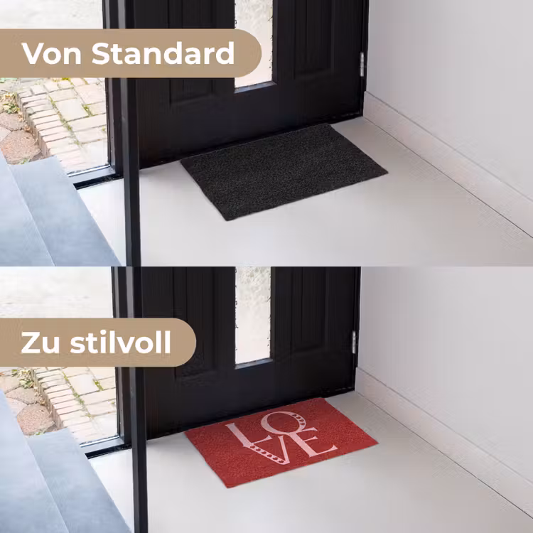 Love - Rood - Hatjes Deurmat klein -voor-na_DE