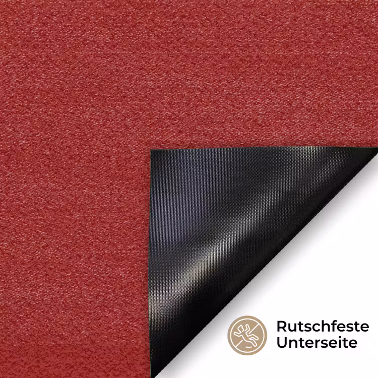 Love - Rood - Hatjes Deurmat klein -antislip_DE