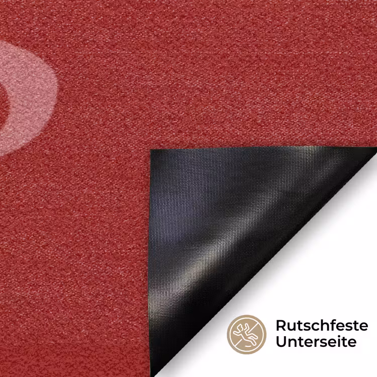 Love - Spiegeling - Rood Deurmat klein -antislip_DE