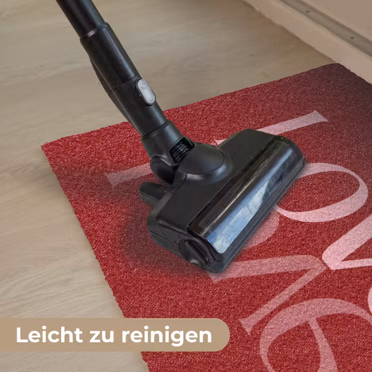 Love - Spiegeling - Rood Deurmat klein -reinigen_DE