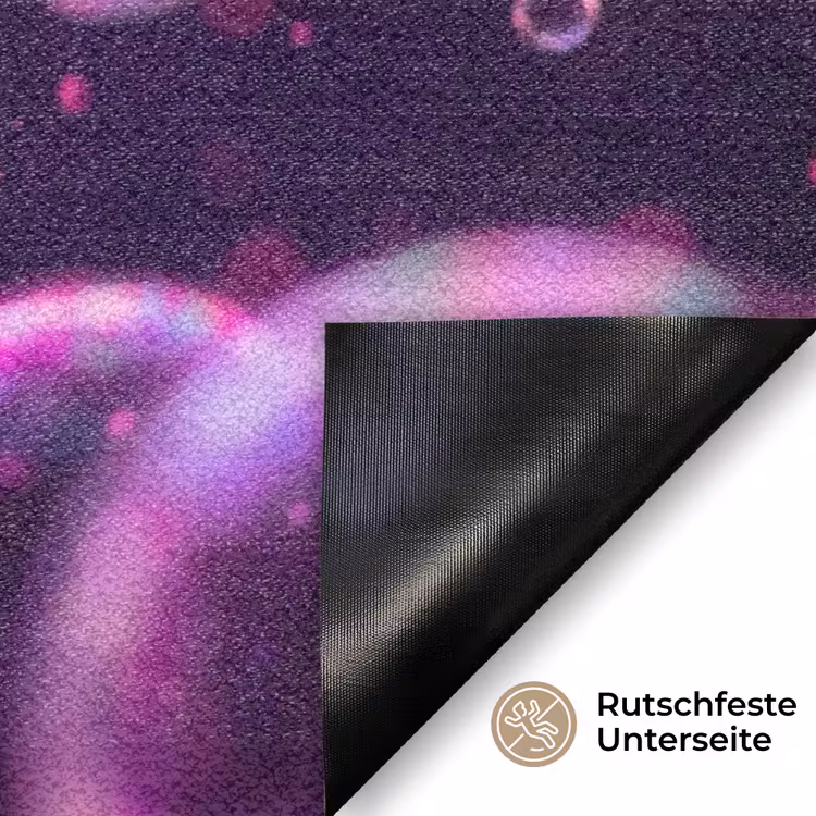 Paars - Bubbels - Schuim Deurmat klein -antislip_DE