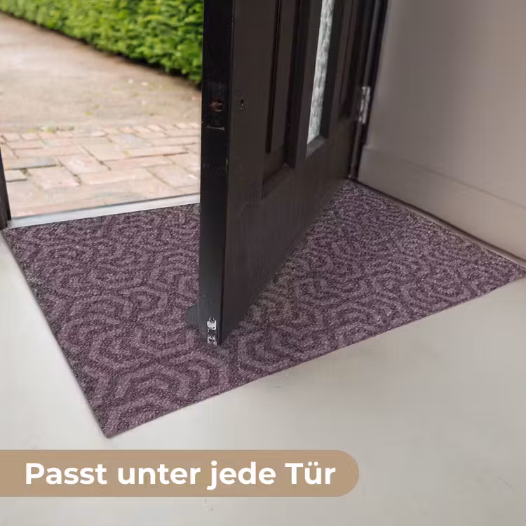 Paars - Geometrisch - Patroon - Donker Deurmat klein 898 -USP_DE