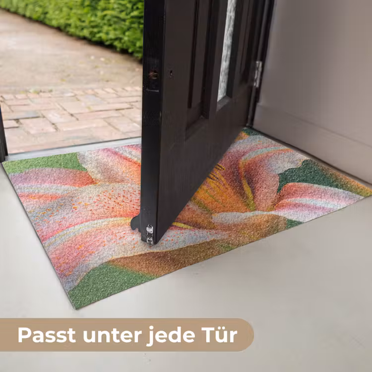Lelie - Close up - Lichtroze Deurmat klein -USP_DE