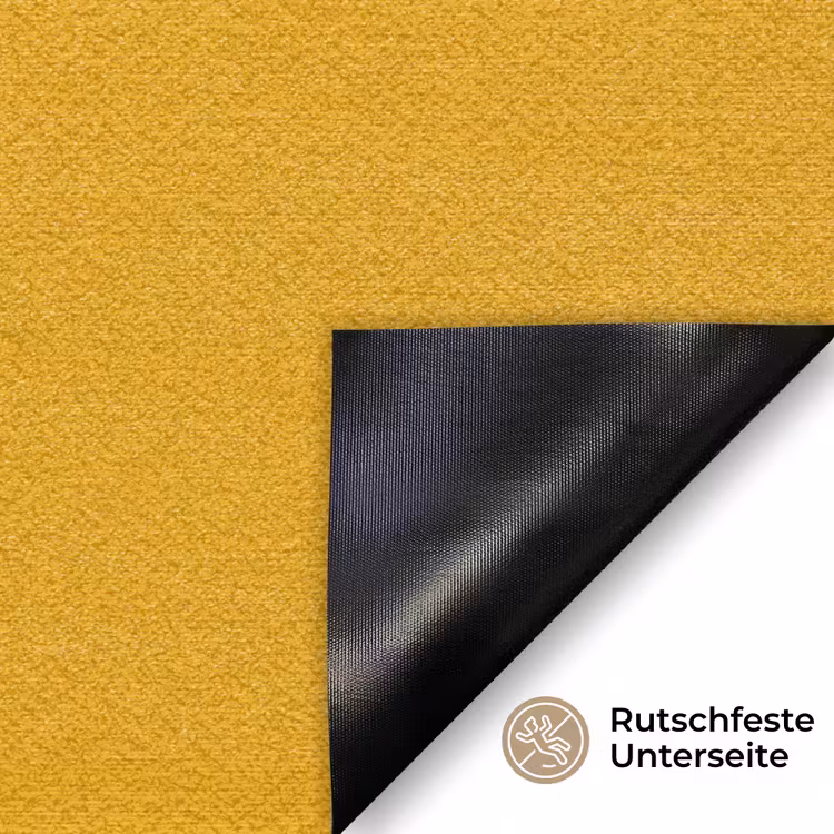 Lelie - Oranje - Lijst - Ovaal Deurmat klein -antislip_DE