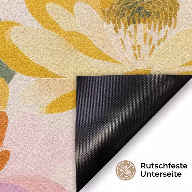 Lelies - Aquarel - Pastel Deurmat klein 898 -antislip_DE