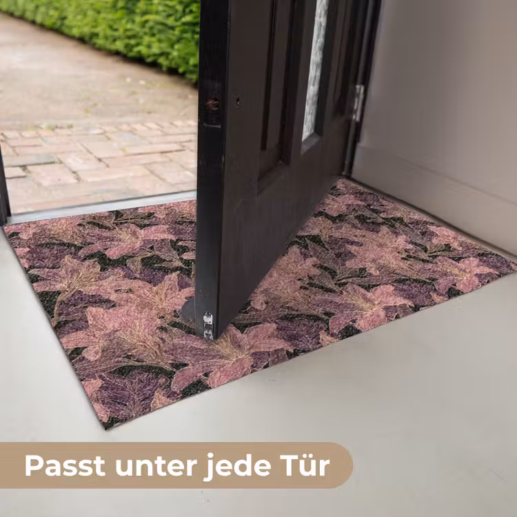 Lelies - Patroon - Paars - Goud Deurmat klein 898 -USP_DE
