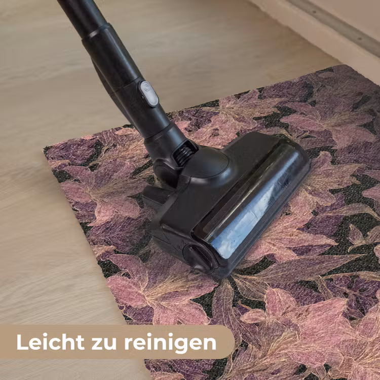 Lelies - Patroon - Paars - Goud Deurmat klein 898 -reinigen_DE