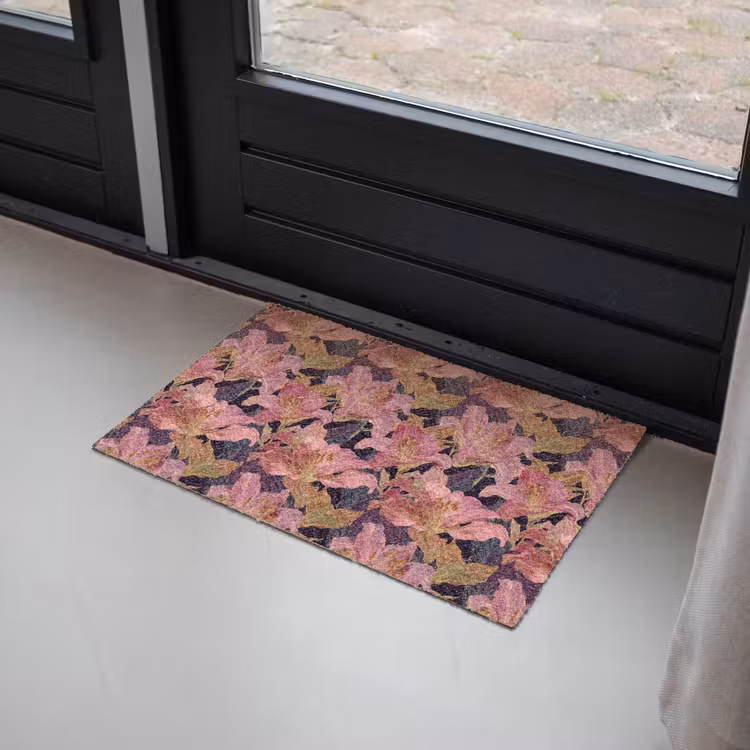 Lelies - Patroon - Roze - Goud Deurmat klein 898 -sfeer2