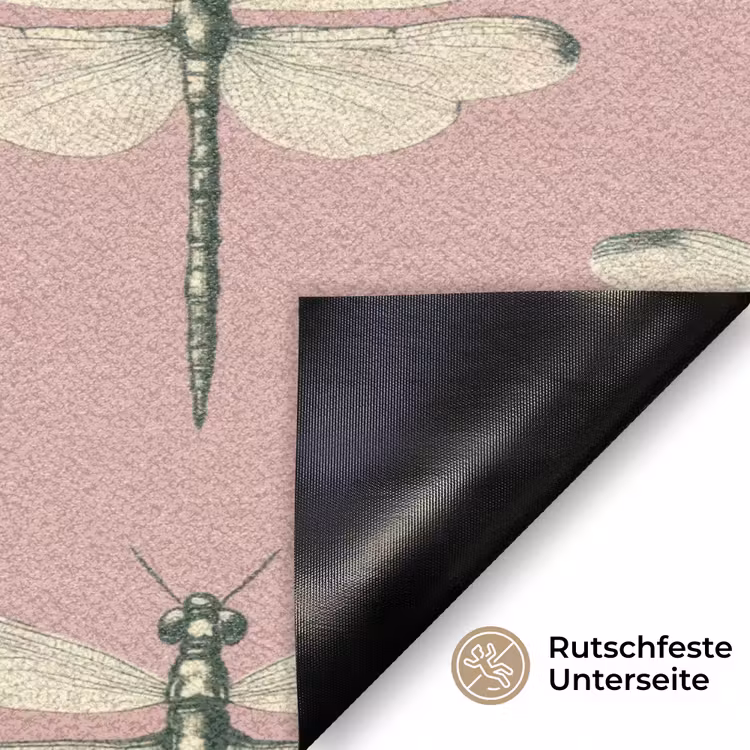Lillibellen - Patroon - Roze Deurmat klein 898 -antislip_DE