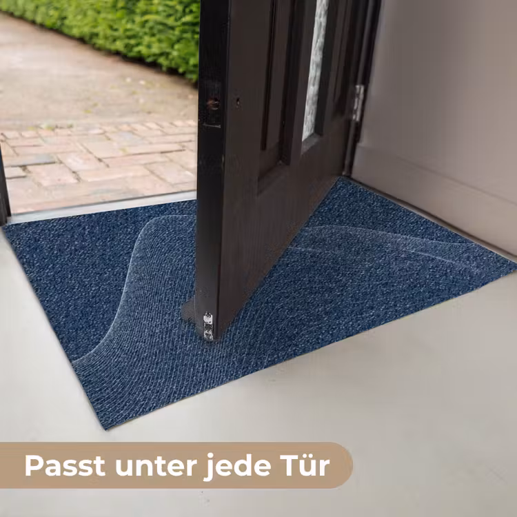 Lijnen - Abstract - Blauw - Wit Deurmat klein -USP_DE