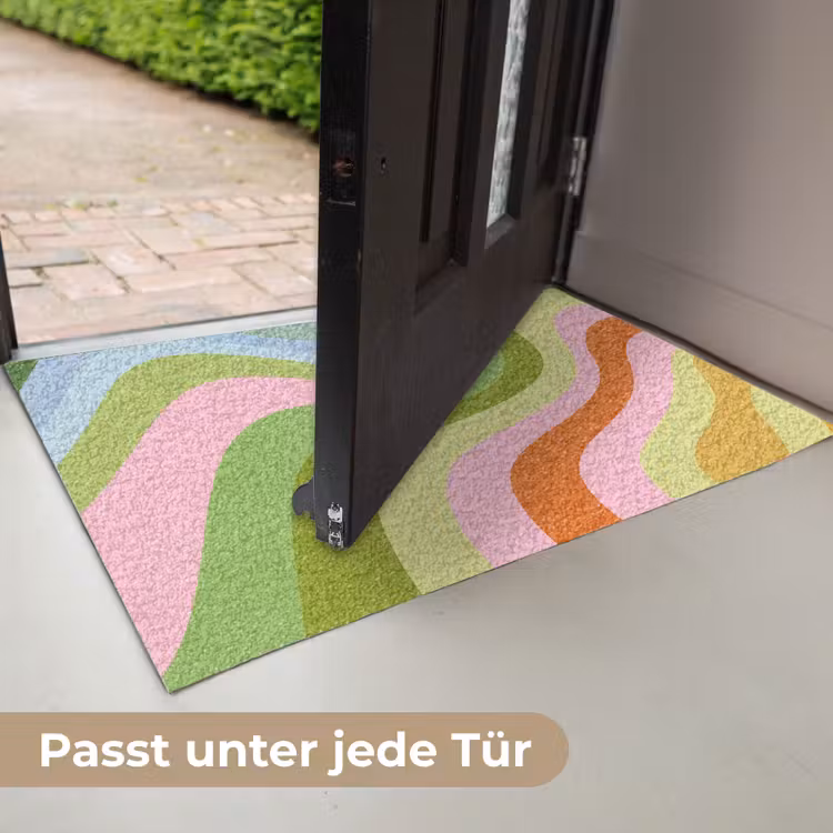 Lijnen - Pasteltinten - Golvend Deurmat klein -USP_DE