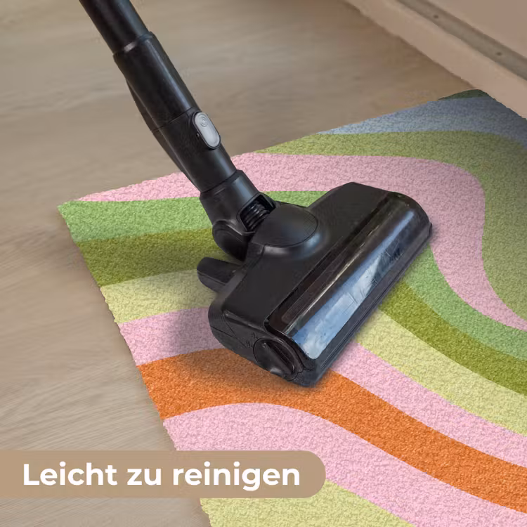 Lijnen - Pasteltinten - Golvend Deurmat klein -reinigen_DE