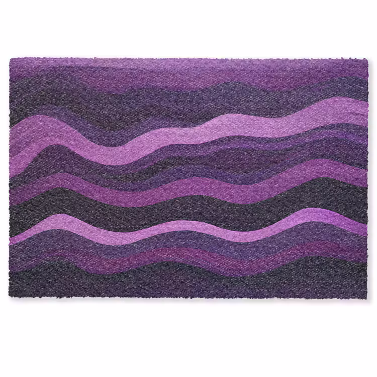 Lijnen - Golven - Paars - Abstract Deurmat klein -zkaufland3d