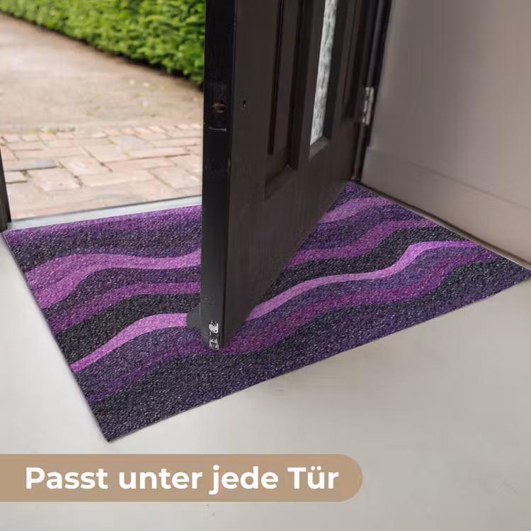 Lijnen - Golven - Paars - Abstract Deurmat klein -USP_DE