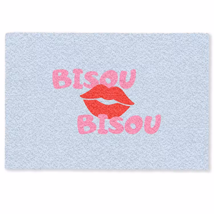 Lippen - Bisou - Blauw Deurmat klein -zkaufland3d