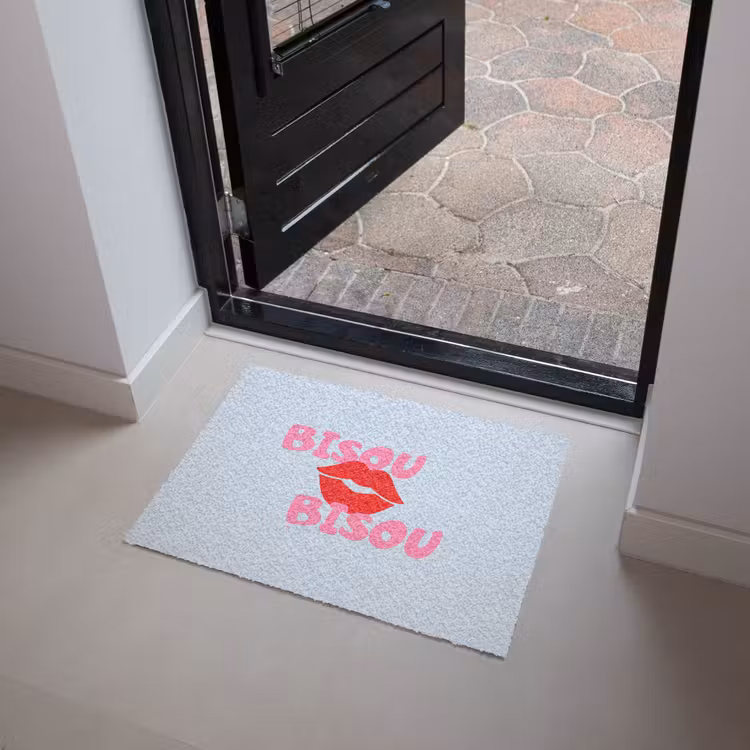 Lippen - Bisou - Blauw Deurmat klein -sfeer5