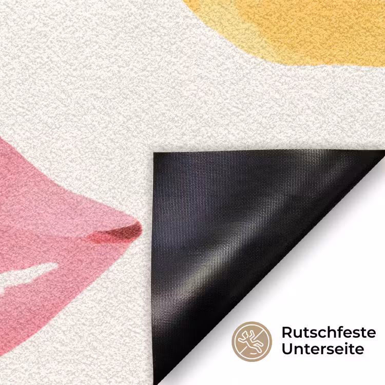 Lippen - Kleurrijk - Glanzend Deurmat klein -antislip_DE