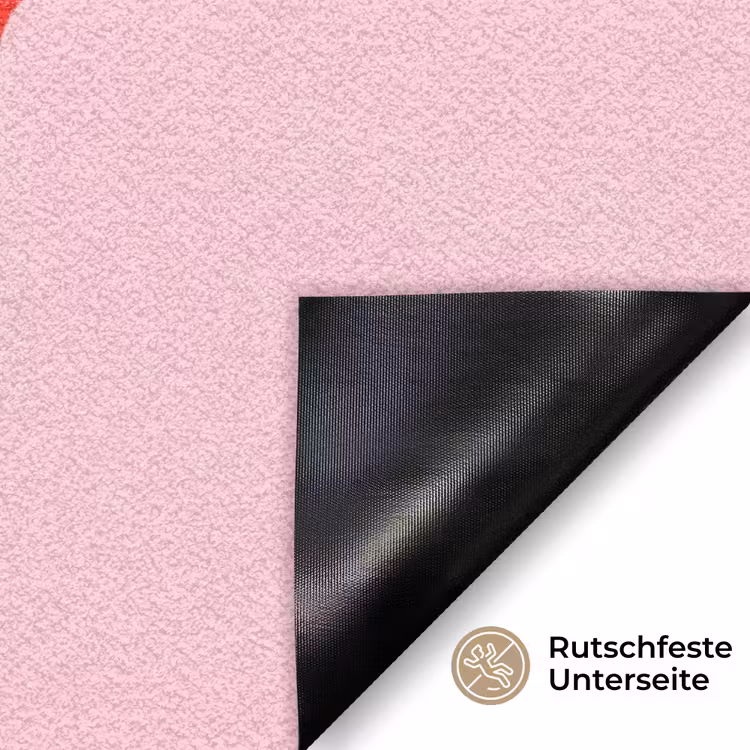 Lippen - Tong - Pop-art - Kleurrijk - Roze Deurmat klein -antislip_DE