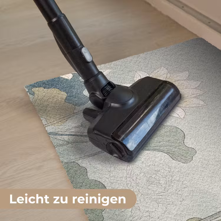 Lotus - Bloemen - Groen Deurmat klein -reinigen_DE