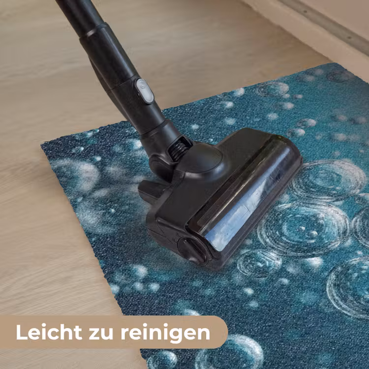 Luchtbellen - Dynamisch - Blauw Deurmat klein -reinigen_DE