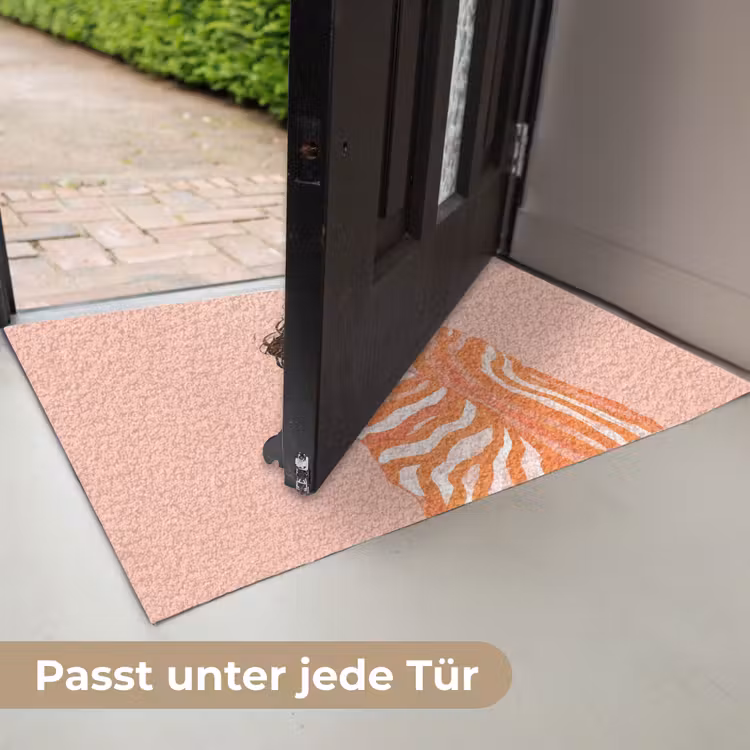 Meisje - Deken - Gestreept - Oranje Deurmat klein -USP_DE
