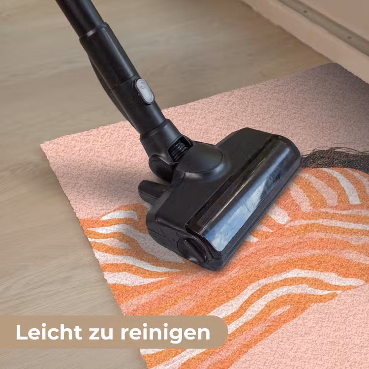 Meisje - Deken - Gestreept - Oranje Deurmat klein -reinigen_DE