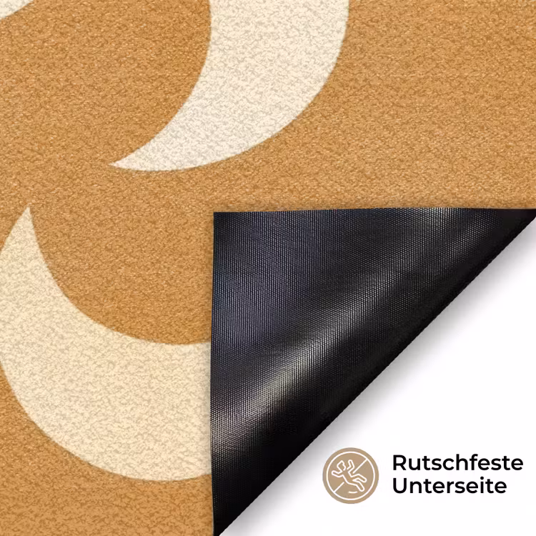 Manen - Patroon - Oker Deurmat klein 898 -antislip_DE