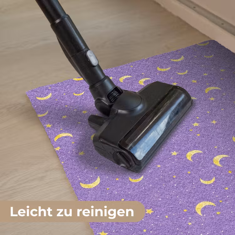 Manen - Sterren - Paars Deurmat klein 898 -reinigen_DE